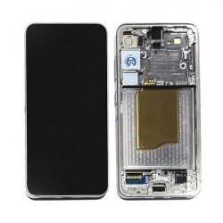 &Eacute;cran Complet Original Samsung Galaxy S25 ARGENT / GRIS CLAIR