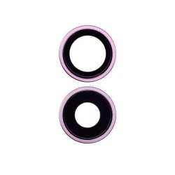 Lentilles pour Cam&eacute;ra Arri&egrave;re iPhone 16 / 16 + (Rose)