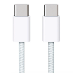 C&acirc;ble de Charge Original Apple USB-C 60W Longueur 1m - Design tiss&eacute;