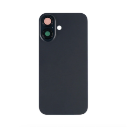 Vitre Arri&egrave;re Compl&egrave;te Noire iPhone 16 (Avec MagSafe) (Sans Logo)