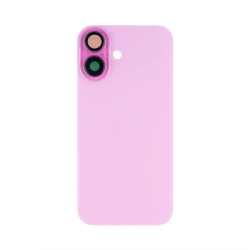 Vitre Arri&egrave;re Compl&egrave;te Rose iPhone 16 (Avec MagSafe) (Sans Logo)