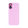 Vitre Arri&egrave;re Compl&egrave;te Rose iPhone 16 (Avec MagSafe) (Sans Logo)
