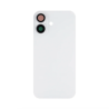 Vitre Arri&egrave;re Compl&egrave;te Blanche iPhone 16 (Avec MagSafe) (Sans Logo)