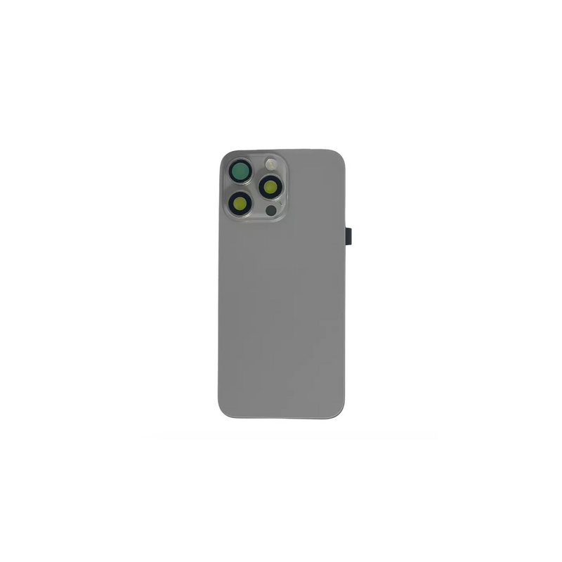 Vitre Arri&egrave;re Compl&egrave;te Titane Naturel iPhone 16 Pro (Avec MagSafe) (Sans Logo)