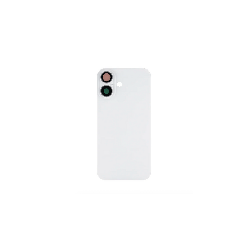 Vitre Arri&egrave;re Compl&egrave;te Blanche iPhone 16 Plus (Avec MagSafe) (Sans Logo)