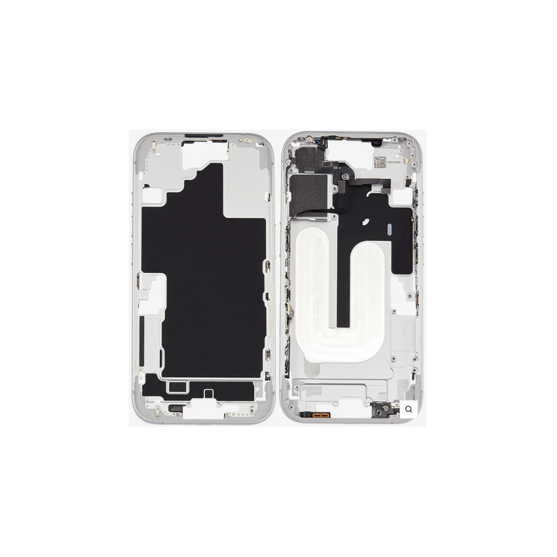 Ch&acirc;ssis Central Blanc iPhone 16 Avec Nappe Allumage