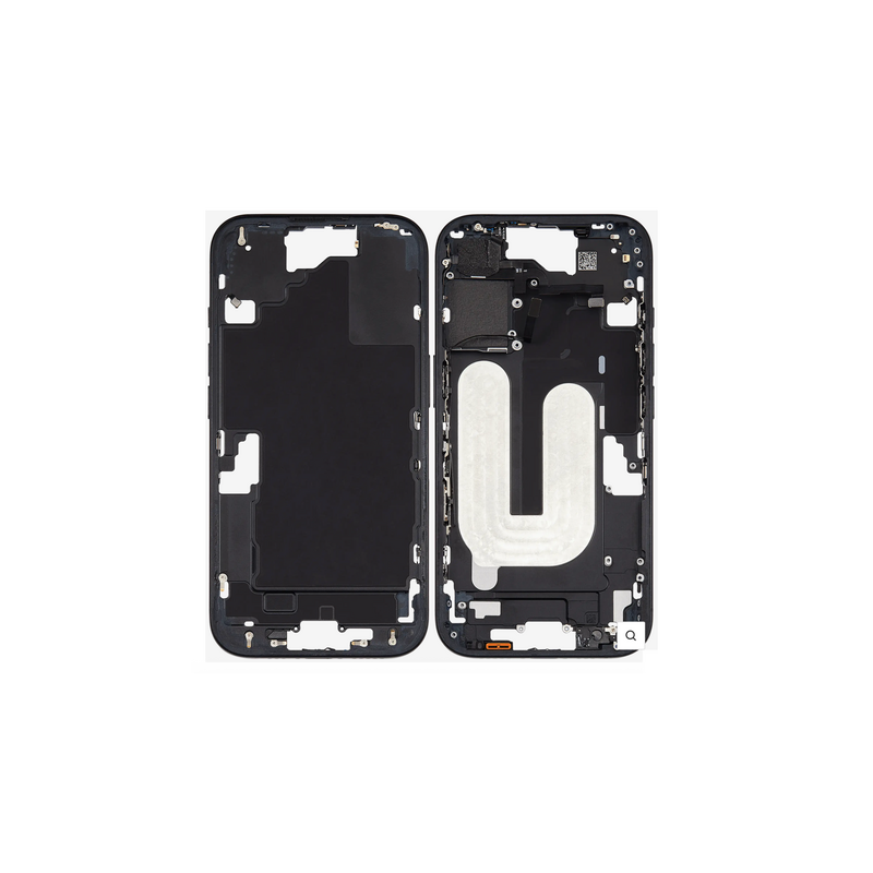 Ch&acirc;ssis Central Noir iPhone 16 Avec Nappe Allumage