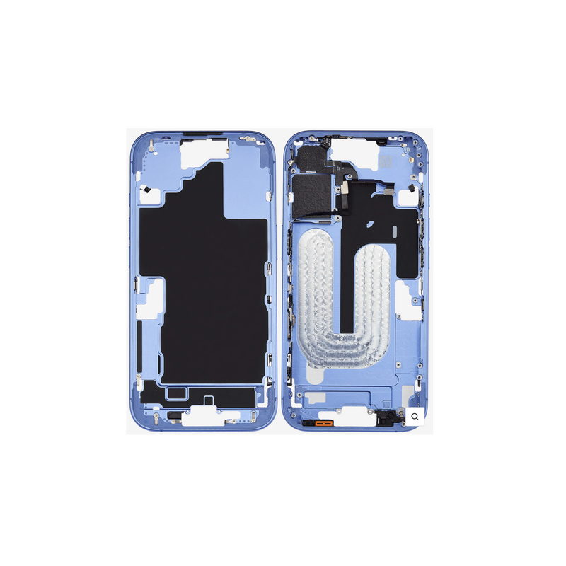 Ch&acirc;ssis Central Bleu iPhone 16 Avec Nappe Allumage