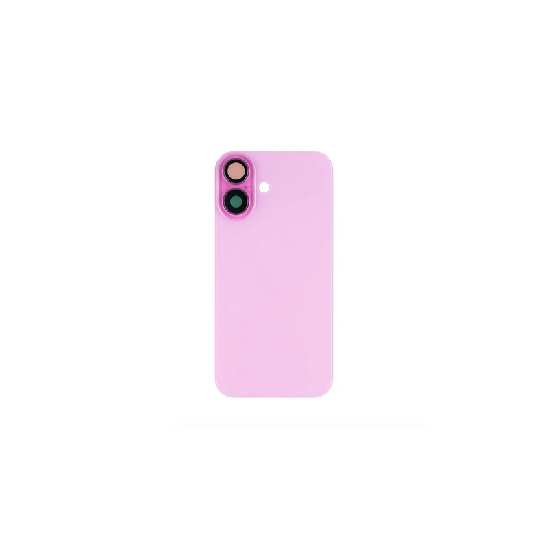 Vitre Arri&egrave;re Compl&egrave;te Rose iPhone 16 Plus (Avec MagSafe) (Sans Logo)