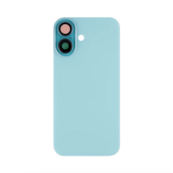 Vitre Arri&egrave;re Compl&egrave;te Bleue (Sarcelle) iPhone 16 Plus (Avec MagSafe) (Sans Logo)