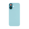 Vitre Arri&egrave;re Compl&egrave;te Bleue (Sarcelle) iPhone 16 Plus (Avec MagSafe) (Sans Logo)