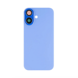 Vitre Arri&egrave;re Compl&egrave;te Bleu (Outremer) iPhone 16 Plus (Avec MagSafe) (Sans Logo)