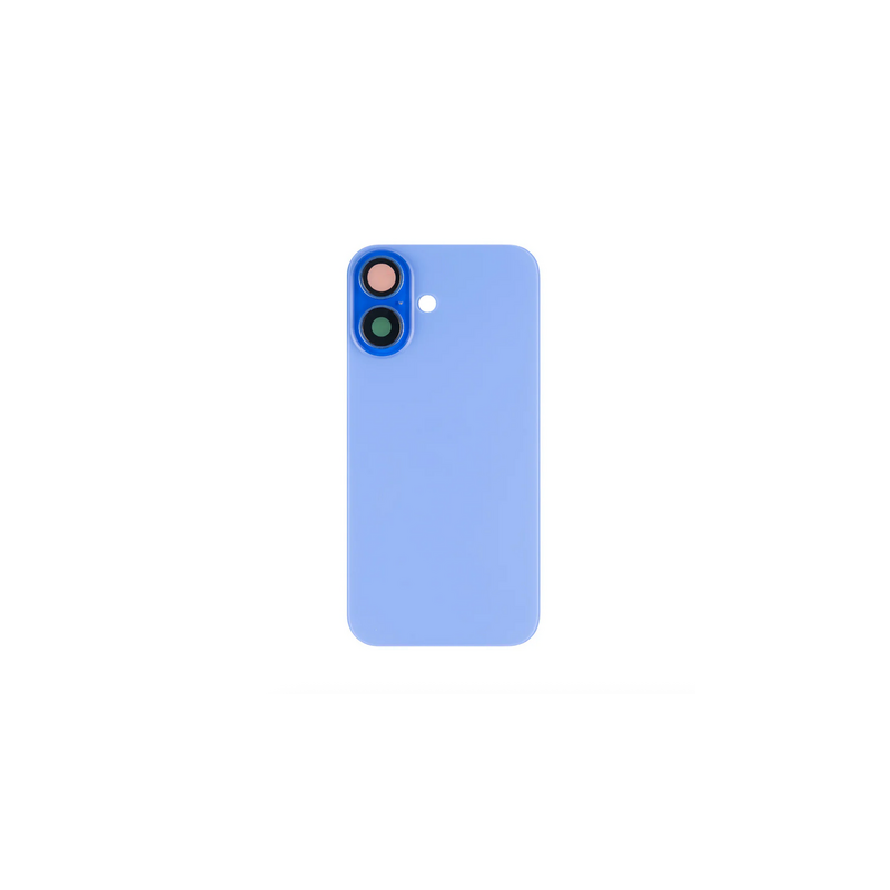 Vitre Arri&egrave;re Compl&egrave;te Bleu (Outremer) iPhone 16 Plus (Avec MagSafe) (Sans Logo)