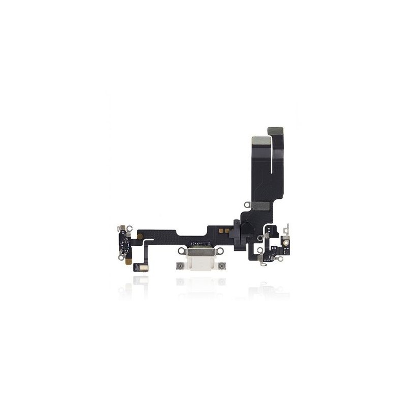 Nappe / Connecteur de Charge Lightning Blanc pour iPhone 14
