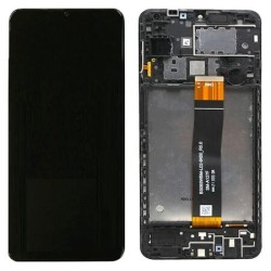 &Eacute;cran Tactile / LCD Compatible Sur Ch&acirc;ssis Samsung Galaxy A12 Nacho A127F Noir