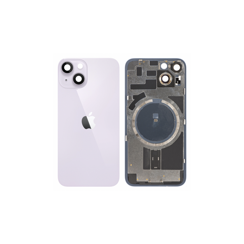 Vitre Arri&egrave;re / Cache Batterie Pour iPhone 14 Violet (Pulled / Grade A)