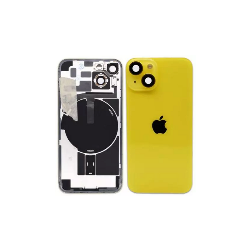 Vitre Arri&egrave;re / Cache Batterie Pour iPhone 14 Jaune