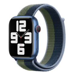 Bracelet Sport Loop Watch 41mm (Bleu Abysse/Vert Sauvage)