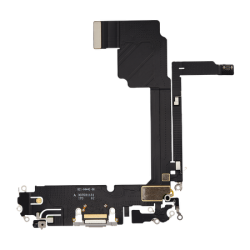 Nappe / Connecteur de Charge Original Reconditionn&eacute; iPhone 15 Pro Max Blanc Titane