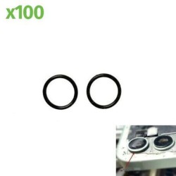 Joint Caoutchouc Pour Lentille Cam&eacute;ra iPhone 11 / 11 Pro / 11 PM / 12 / 12 Mini / 12 Pro / 12 Pro Max (Pack de 100)