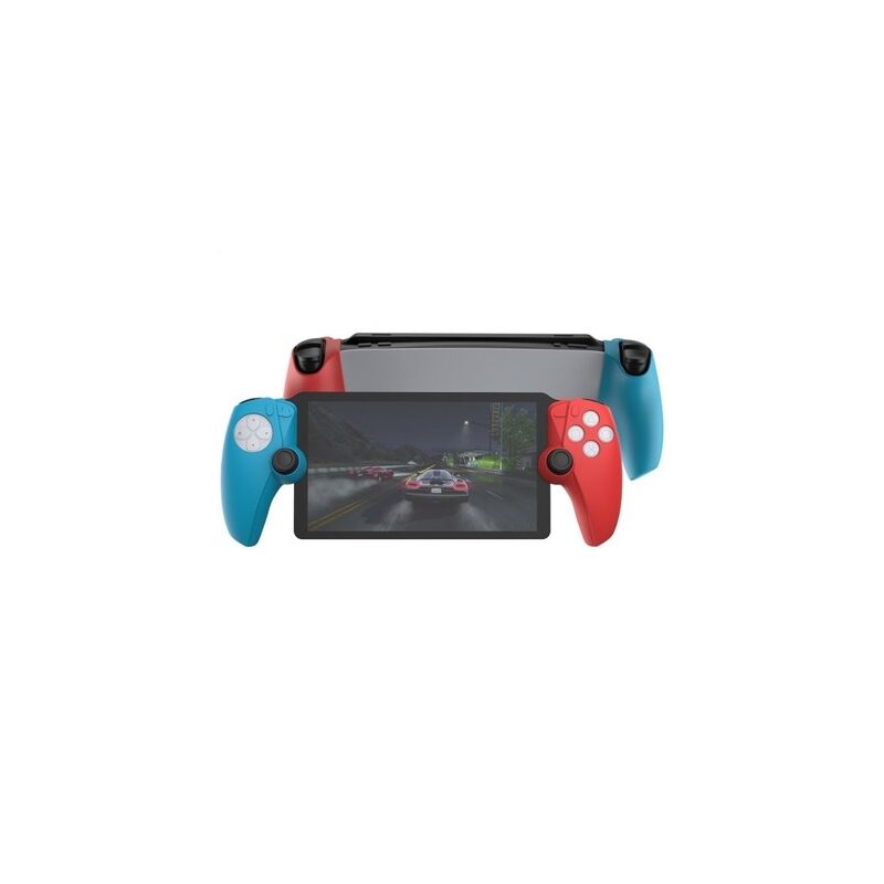 Coque Silicone Gauche/Droite Manette PS5 Portal (Rouge/Bleu)