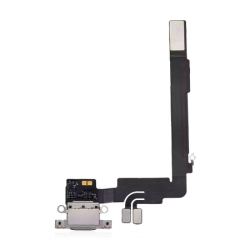 Nappe / Connecteur de Charge USB-C Original Reconditionn&eacute; iPhone 16 Pro Max (Titane Blanc)