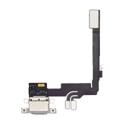 Nappe / Connecteur de Charge USB-C Original Reconditionn&eacute; iPhone 16 Pro (Titane Blanc)
