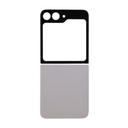 Vitre Arri&egrave;re Inf&eacute;rieure Compl&egrave;te pour Samsung Galaxy Z Flip5 (Lavande, Sans Logo)