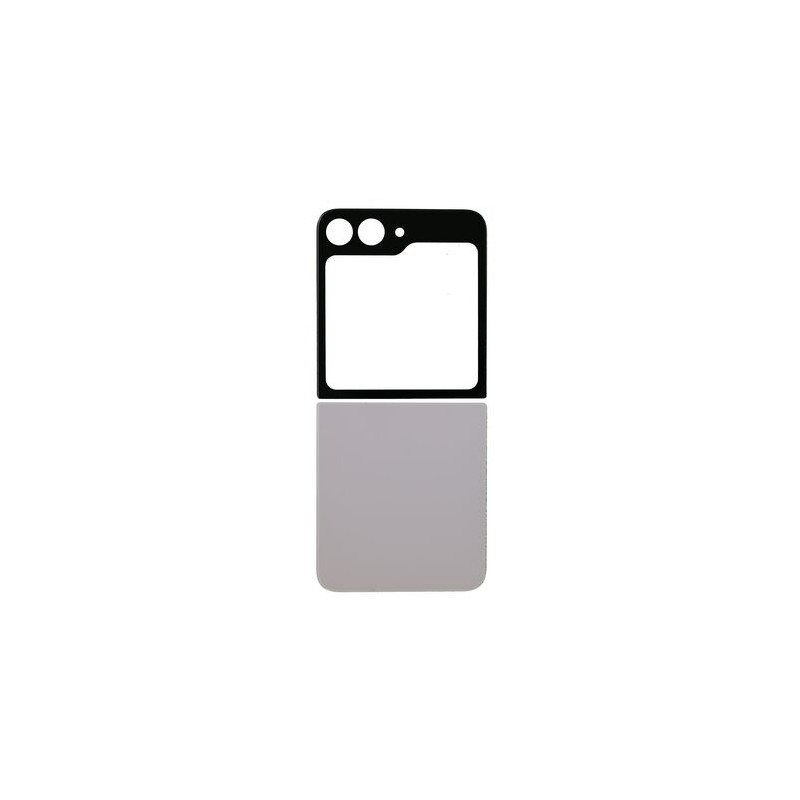 Vitre Arri&egrave;re Inf&eacute;rieure Compl&egrave;te pour Samsung Galaxy Z Flip5 (Lavande, Sans Logo)