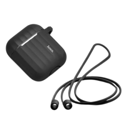 Boitier Hoco Noir ou Noir Pour AirPods 1 / 2
