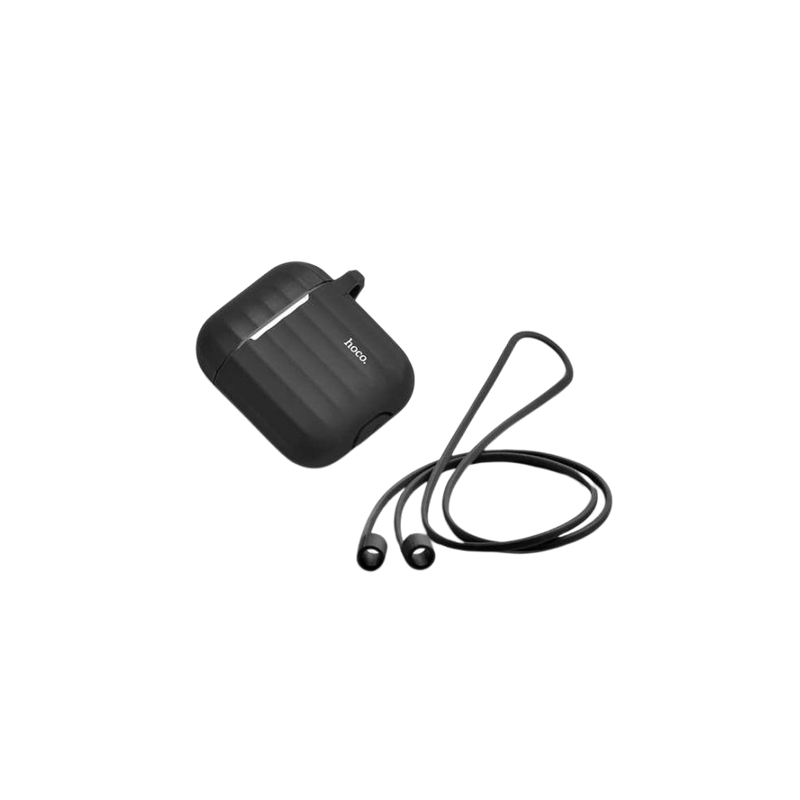 Boitier Hoco Noir ou Noir Pour AirPods 1 / 2