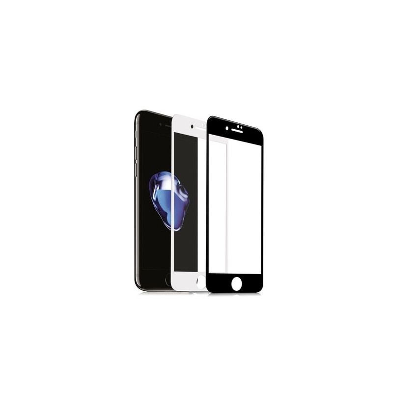 Verre Tremp&eacute; 5D Int&eacute;gral pour iPhone 7 Plus / 8 Plus (Noir)