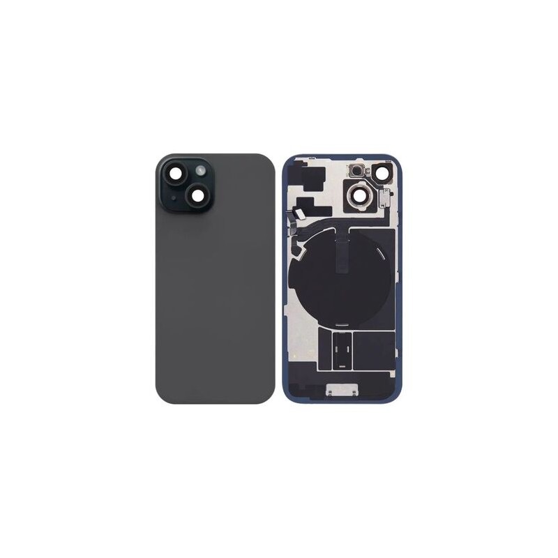 Vitre Arri&egrave;re / Cache Batterie Pour iPhone 15 Plus Noir (Pulled / Grade A)