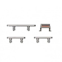 Lot Complet de Boutons Externes pour iPhone 11 Pro Max (Power / Volume / Vibreur - Argent)