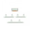 Lot Complet de Boutons Externes pour iPhone 12 Mini (Power / Volume / Vibreur - Rouge)