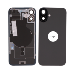 Vitre Arri&egrave;re / Cache Batterie Pour iPhone 16 Noir (Pulled / Grade A)