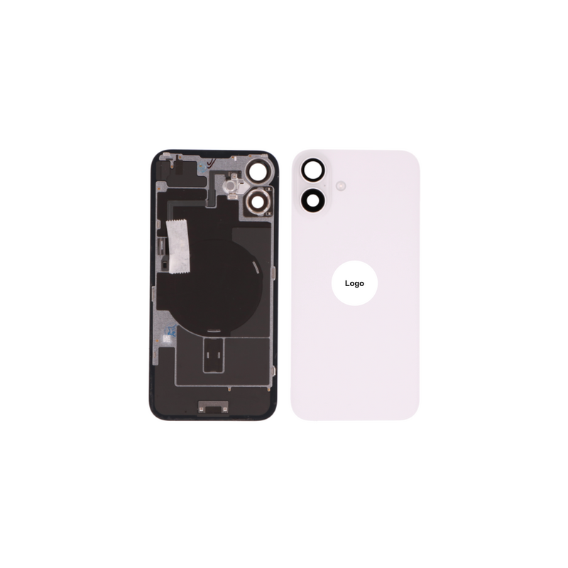Vitre Arri&egrave;re / Cache Batterie Pour iPhone 16 Blanc (Pulled / Grade A)
