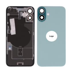 Vitre Arri&egrave;re / Cache Batterie Pour iPhone 16 Sarcelle (Pulled / Grade A)