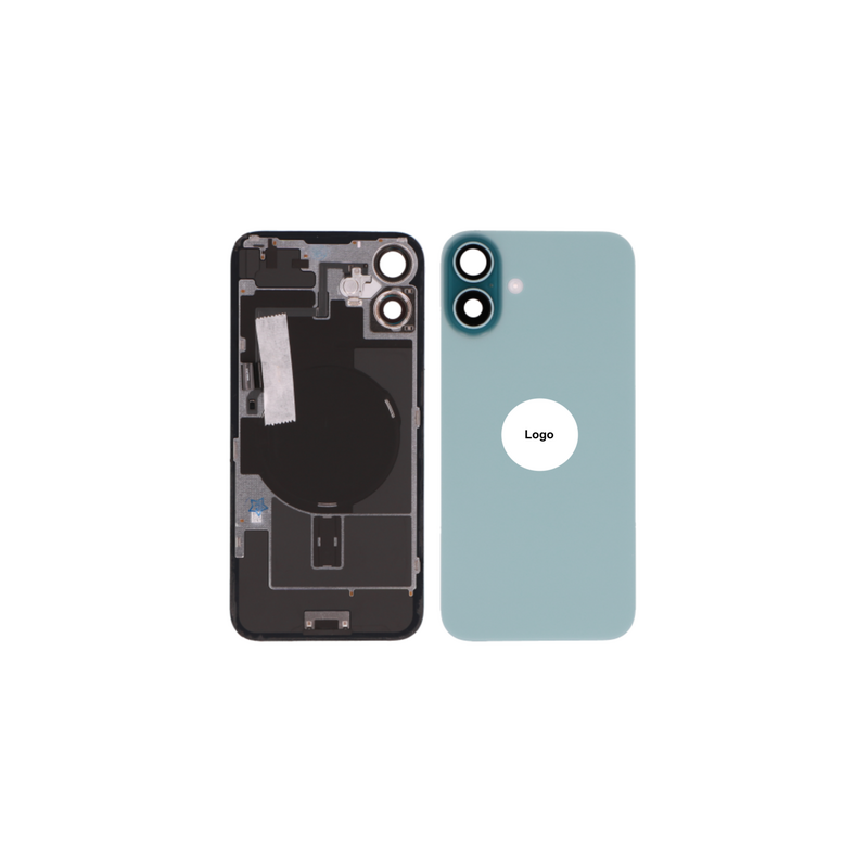 Vitre Arri&egrave;re / Cache Batterie Pour iPhone 16 Sarcelle (Pulled / Grade A)
