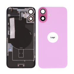 Vitre Arri&egrave;re / Cache Batterie Pour iPhone 16 Plus Rose (Pulled / Grade A)