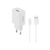 Pack de Charge FAIRPLAY : Adaptateur Secteur 12W + C&acirc;ble Lightning (Blanc)