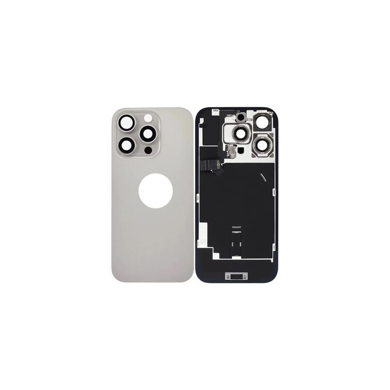 Vitre Arri&egrave;re pour iPhone 16 Pro Max - Titane Naturel