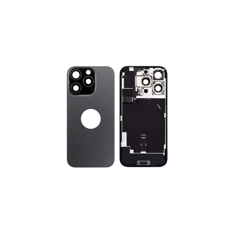 Vitre Arri&egrave;re pour iPhone 16 Pro Max - Noir Titane