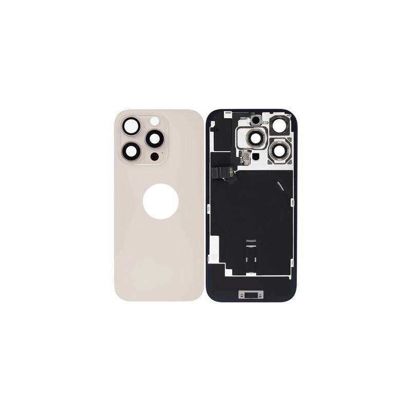 Vitre Arri&egrave;re pour iPhone 16 Pro Max - Titane Sable