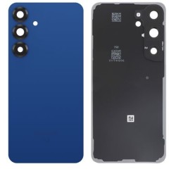 Vitre Arri&egrave;re Compatible pour Samsung Galaxy S25 FE - Bleu Nuit