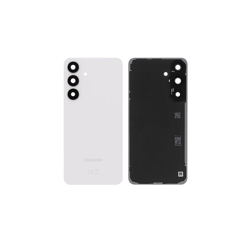 Vitre Arri&egrave;re Compatible pour Samsung Galaxy S25 FE - Blanc