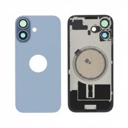 Vitre Arri&egrave;re de Remplacement pour iPhone 17 - Bleu (Sans MagSafe)