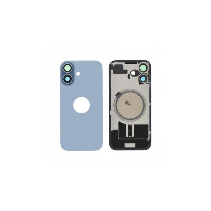 Vitre Arri&egrave;re de Remplacement pour iPhone 17 - Bleu (Sans MagSafe)