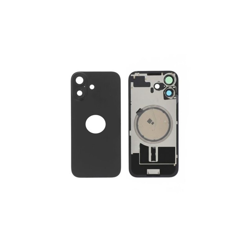 Vitre Arri&egrave;re de Remplacement pour iPhone 17 - Noire (Sans MagSafe)