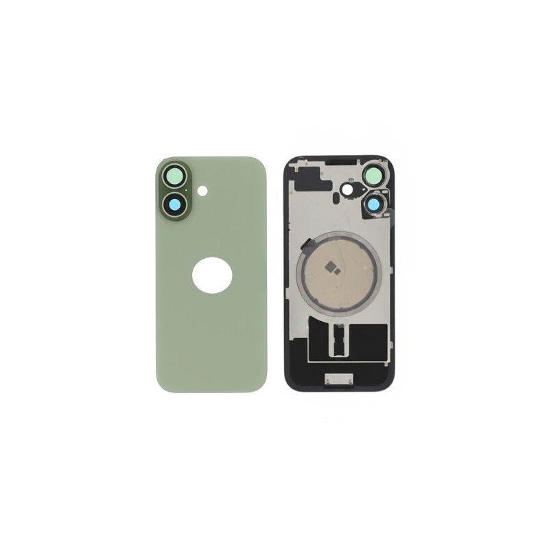 Vitre Arri&egrave;re de Remplacement pour iPhone 17 - Vert Sauge (Sans MagSafe)